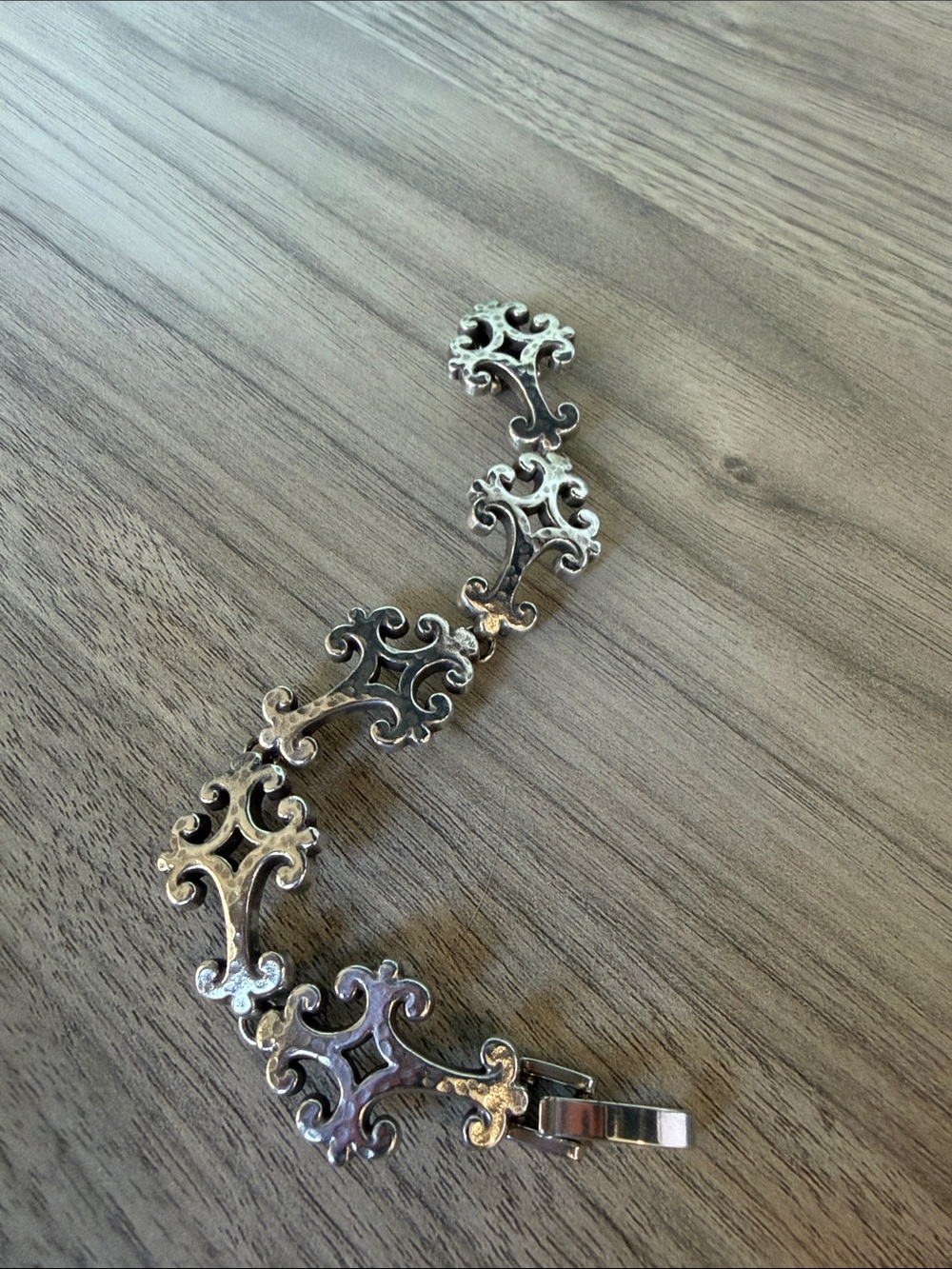 Brighton Silver-Tone Filigree Link Bracelet